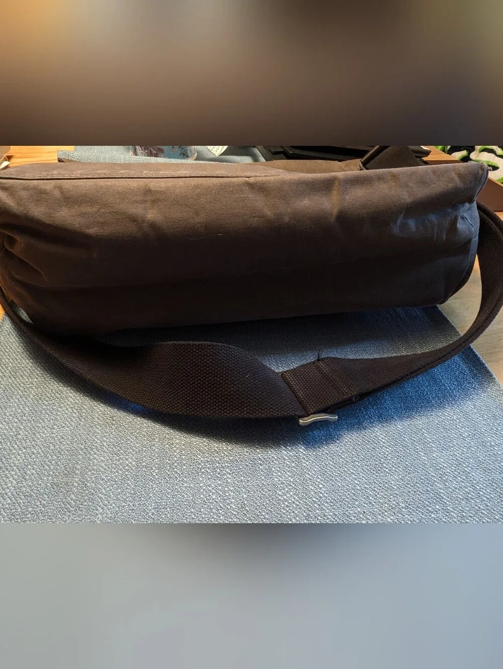 Vintage Jack Spade Waxed Canvas Industrial Field Bag Messenger Crossbody Khaki
